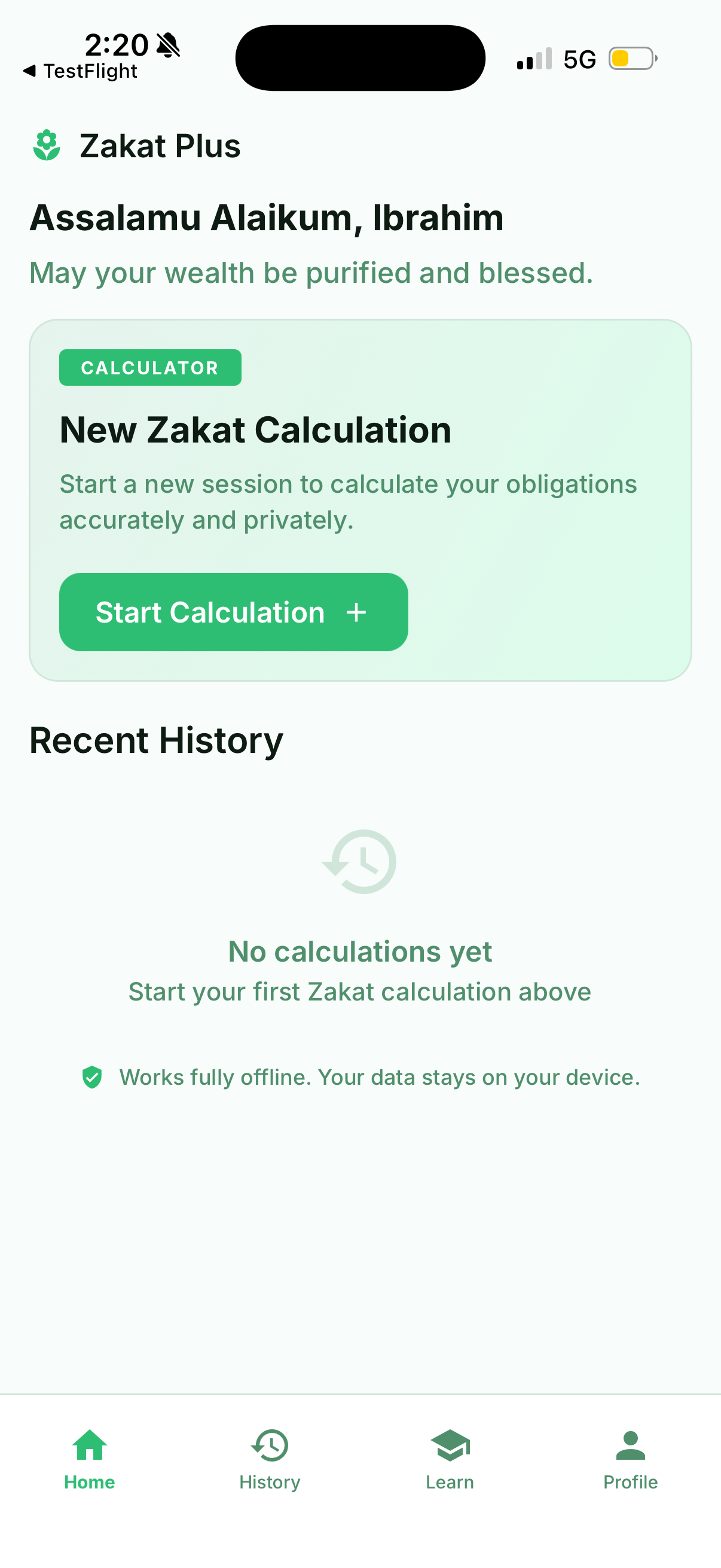 Zakat Plus App Screenshot